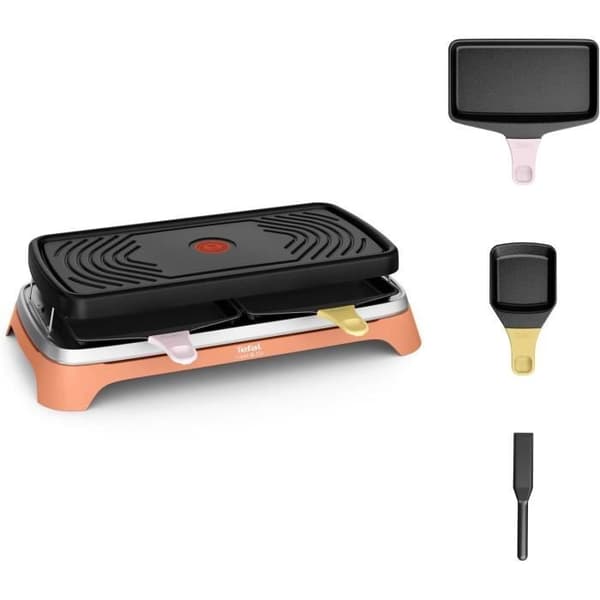 Raclette/Grill - TEFAL - Food & Co RE650J10 - 8 personer - 1450W - Inomhus/Ute