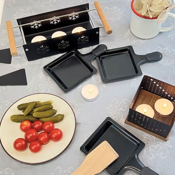 Raclette med stearinljus för 2 personer Fackelmann kulinariska specialiteter