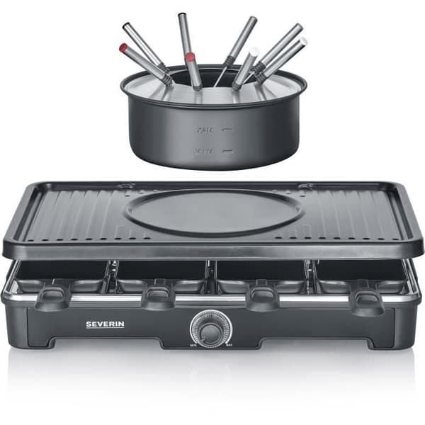 Raclette- och fondueapparat SEVERIN - RG2347 - För upp till 8 personer - 1400W