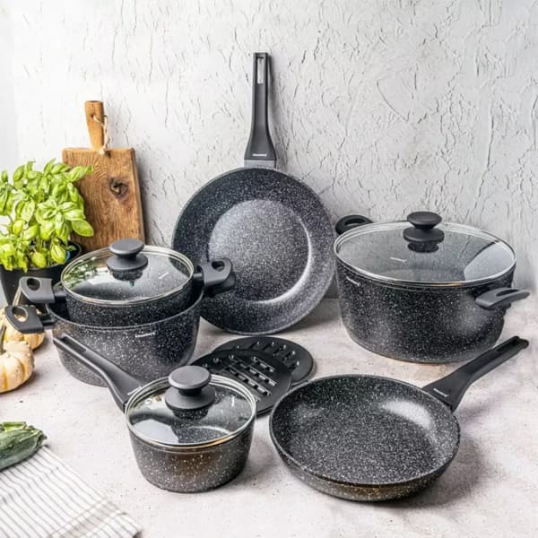 Sæt med 12 marmorpotter Klausberg Kb-7659 Lumarko!