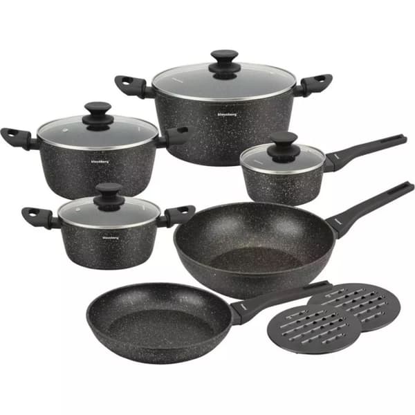 Sæt med 12 marmorpotter Klausberg Kb-7659 Lumarko!
