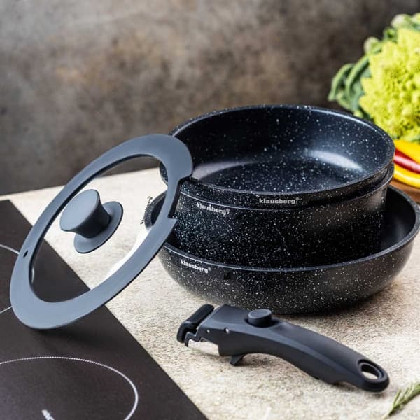 Set med 5 marmorkrukor Klausberg Kb-7858 Lumarko!