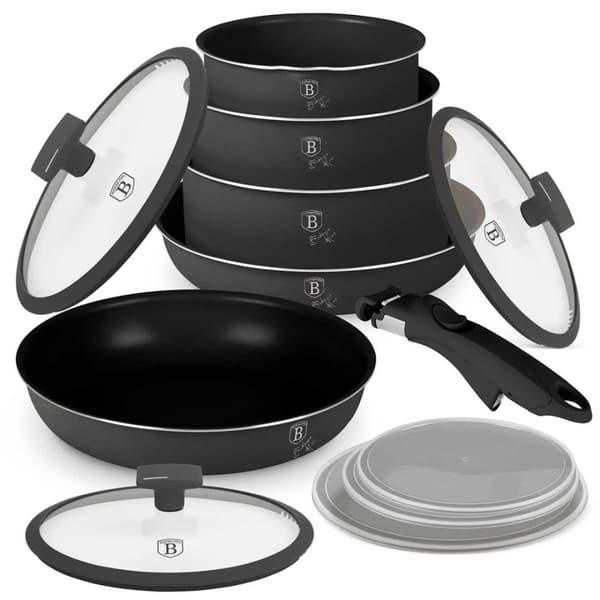 Köksredskapsset i titan, 12 delar, Berlinger Haus Bh-8252, antracit, Lumarko!