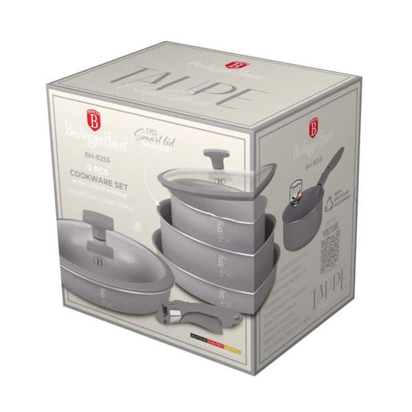 Titaaninen keittoastiasto 9 osaa Berlinger Haus BH-8255 Taupe Lumarko!