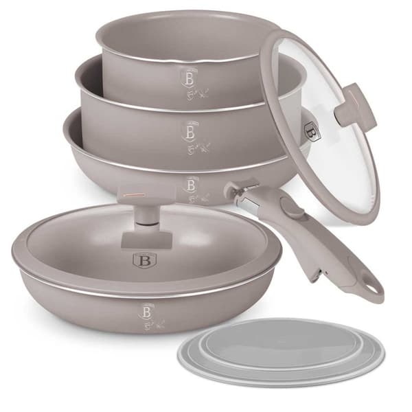 Titaaninen keittoastiasto 9 osaa Berlinger Haus BH-8255 Taupe Lumarko!