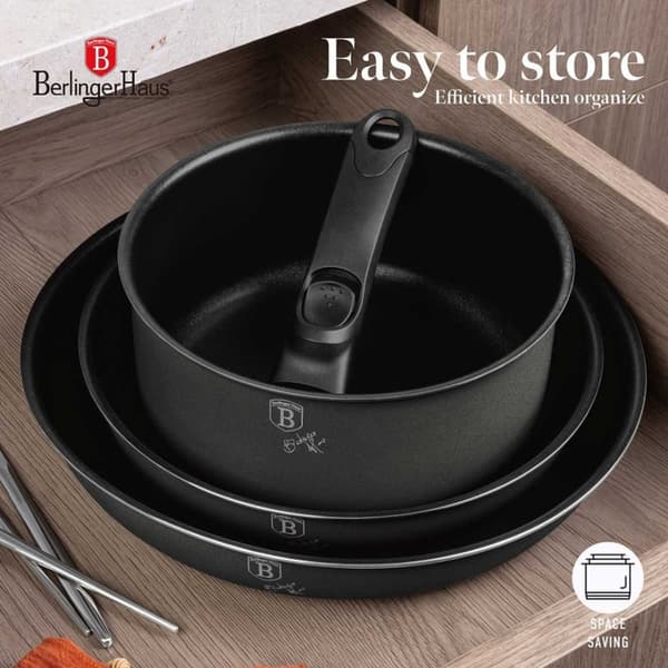 Titaaninen keittoastiasto 9 osaa Berlinger Haus BH-8256 Antrasiitti Lumarko!