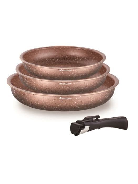 Köksset Arthur Martin Set 4 delar TERRACOTTA AM9811 Terrakotta
