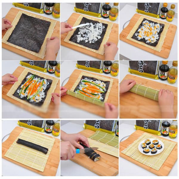 Sushi rulle bambu matta handrulle