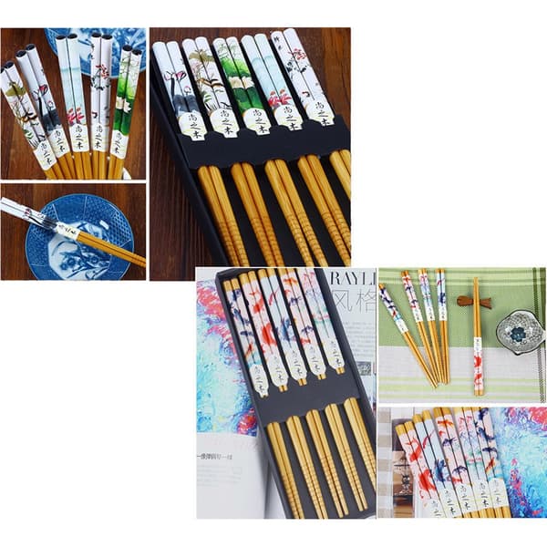 Bamboo Chopstick Chop Sticks Sushi Long Sticks Nudles