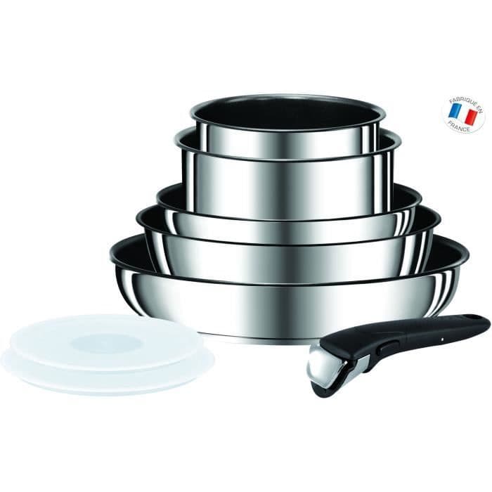 TEFAL INGENIO PREFERENCE 8-osainen keittiöastiasarja L9409802 18-20-22-24-28cm Kaikki liesi ruostumattomasta teräksestä lukien