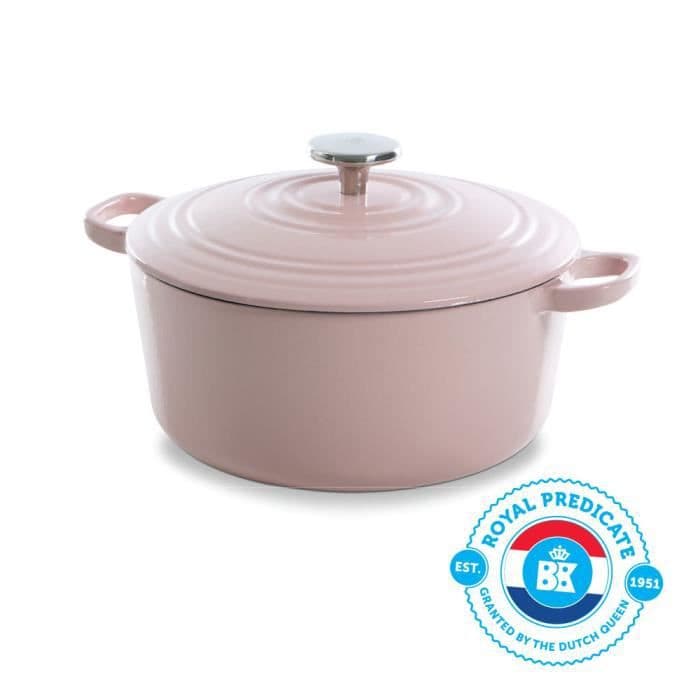BK Kogegrej H6078.528 BK Bourgogne støbejernsgryderet - Rund - 28 cm - 6,7L - Emaljebelægning - låg med ringe