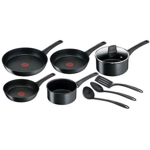 TEFAL C6969002 Chef Cookware 9 stykker - Sort - Induktion