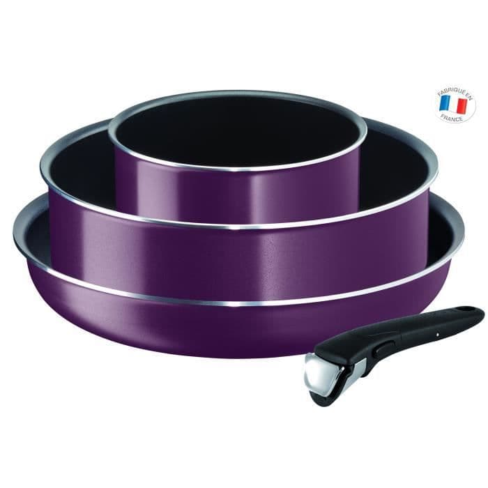 TEFAL INGENIO ESSENTIAL L2019302 4 stk. Kogesæt - Violet Byzantium - alle varmekilder undtagen induktion