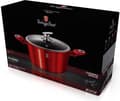 Miniatyrbilde 1 av 3: GRANITE POT 20cm BERLINGER HAUS Red METALLIC LINE BH-1256