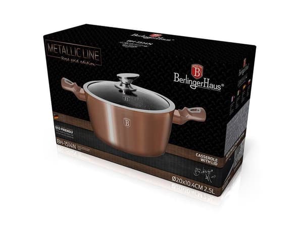 GRANITINIS PUODAS 20cm BERLINGER HAUS ROSE GULL BH-1514