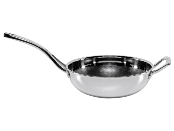 WMF Profi Resist - Wok - 28 cm - ikke-klebende - svart, rustfritt stål