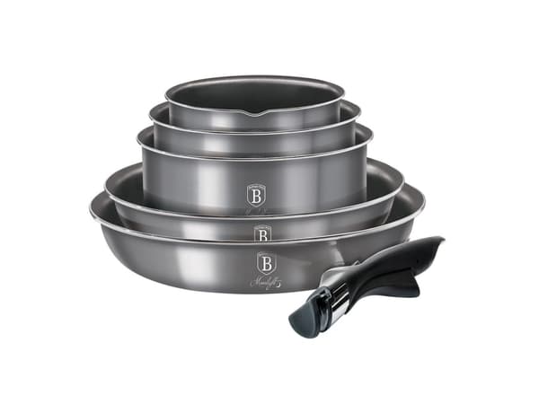 Berlinger Haus BH/6102, Mixed set, Grå, Rosa, Aluminium, Marmor, Sort, Plast