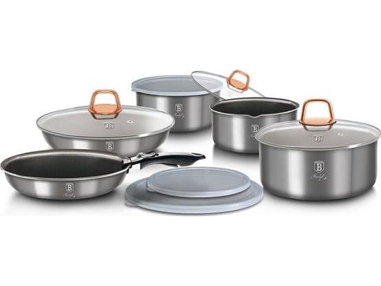 Berlinger Haus BH/6102, Mixed set, Grå, Rosa, Aluminium, Marmor, Sort, Plast