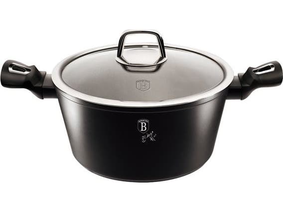 Berlinger Haus Garnek z pokrywką 24 cm 4.1 L Black Silver Collection BH/1852