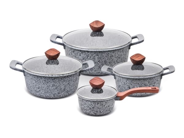 PROMIS Ruukkusarja GRANIT, ruukku 16 cm, ruukut 20,24,28 ruskeat kahvat