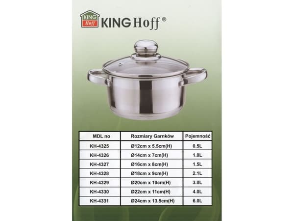 KingHoff POT 3.0L 20CM KINGHOFF [KH-4329]