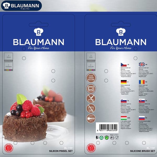 Blaumann BL-1196, Pastry maker with stainless steel pusher Blue