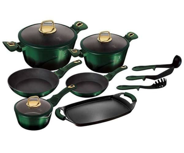 Berlinger Haus A set of pots METALLIC EMERALD LINE BH-6066 Induction