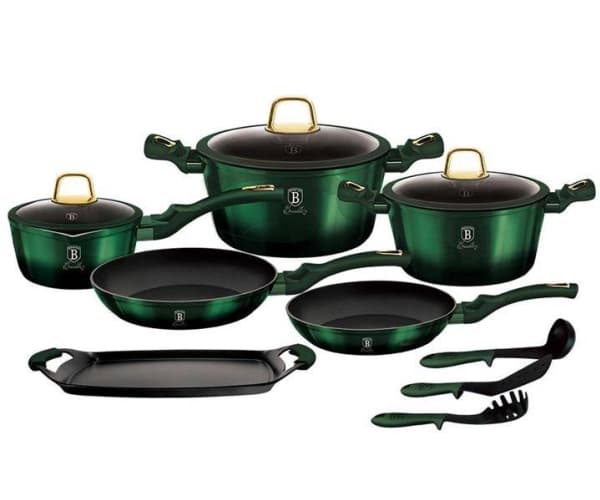 Berlinger Haus A set of pots METALLIC EMERALD LINE BH-6066 Induction