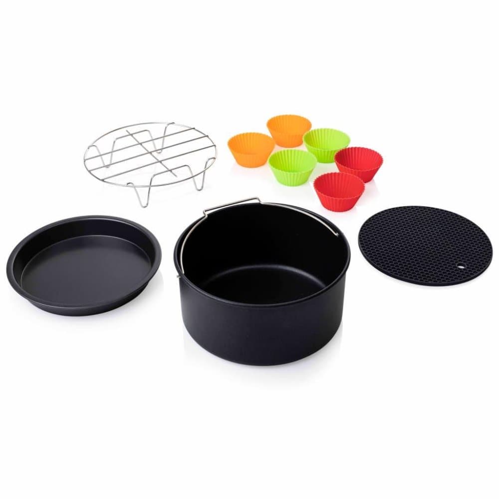 Princess Tillbehör till varmluftsfritös 10 delar 5,2L metall och silikon