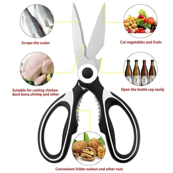 Scissors Multifunctional Powerful Scissors Stainless Steel