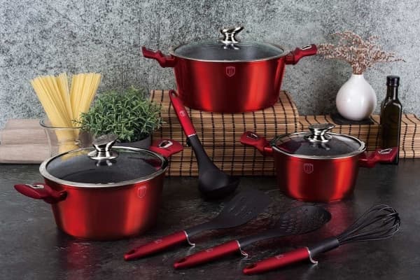 Berlinger Haus potter METALLIC BURGUNDY [BH-6162]