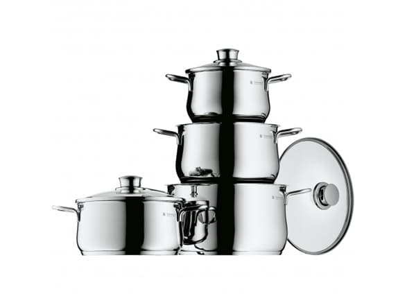 WMF Plus, Rostfritt stål, Gjuten aluminium, Rostfritt stål, Rostfritt stål, Rostfritt stål, Glas, 130 ° C
