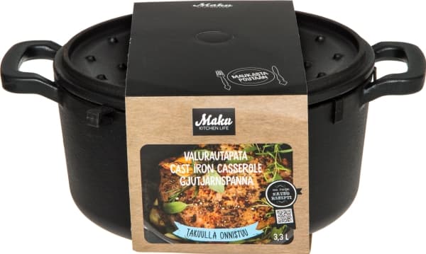 Maku valurautapata 3,3 l, musta