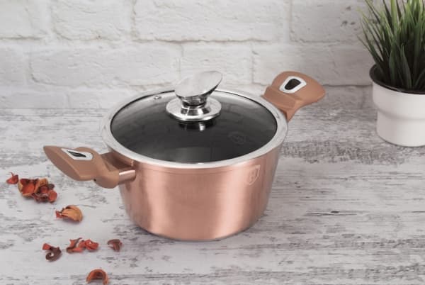 Berlinger Haus BH/6194, Grytfrom, Rund, Gjuten aluminium, gas, halogen, Induktion, Rose Gold, Tyskland