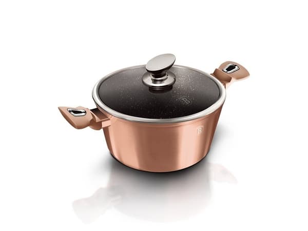 Berlinger Haus BH/6194, Grytfrom, Rund, Gjuten aluminium, gas, halogen, Induktion, Rose Gold, Tyskland