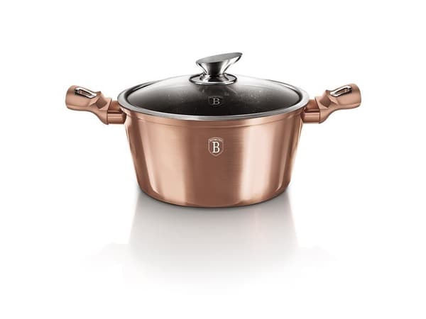 Berlinger Haus BH/6194, Grytfrom, Rund, Gjuten aluminium, gas, halogen, Induktion, Rose Gold, Tyskland