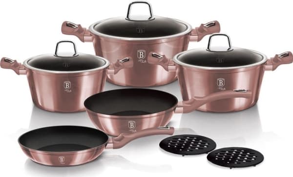 Berlinger Haus GRANITE POT SET BERLINGER HAUS BH-6043 I-ROSE