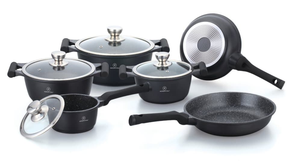 Herenthal 10-osainen keittiösarja GREBLON ® BLACK