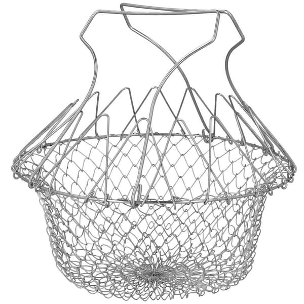 Udvidelig Friturekurv i Rustfrit Stål - 23 cm