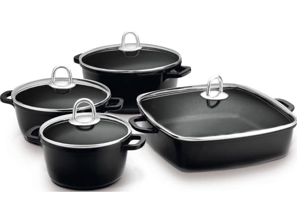 Lamart LT1168 POTS 8-PIECE SET. BLACK LAMART