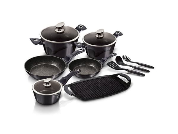 Berlinger Haus Lumarko Berlingerhaus Bh-6911 Carbon Pro Cookware Set!
