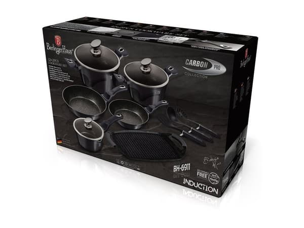 Berlinger Haus Lumarko Berlingerhaus Bh-6911 Carbon Pro Cookware Set!