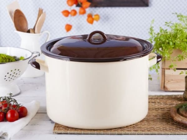 Emal Silesia Rybnik Suuri emaliruukku Silesia Rybnik kerma 16,6 l