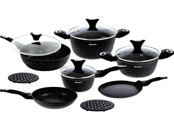 Ofenbach Professional kitchen set for cooking - a set of pots, pans 12 pcs.