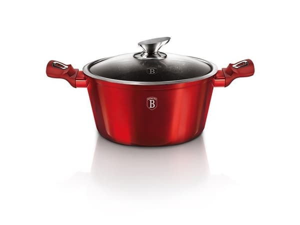 Berlinger Haus BH/1257N, 4,1 l, Rund, Rød, Aluminium, Rød, Ergonomisk, Mykt grep