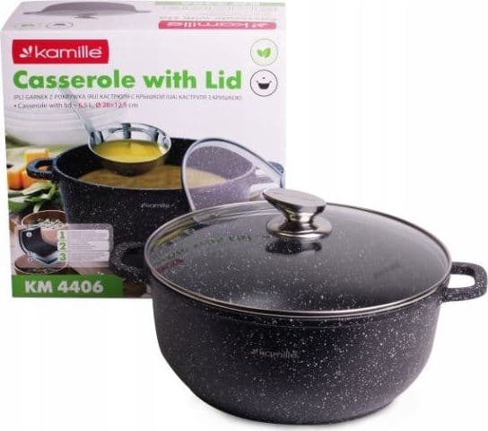 Chamomile Garnek med pokrywą 28 cm 6,5L Chamomile KM-4406