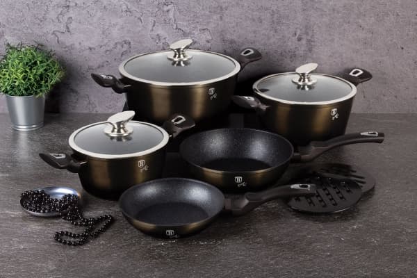 Berlinger Haus GARNKÓW 13 ELE BERLINGER HAUS METALLIC SHINY BLACK BH-6615