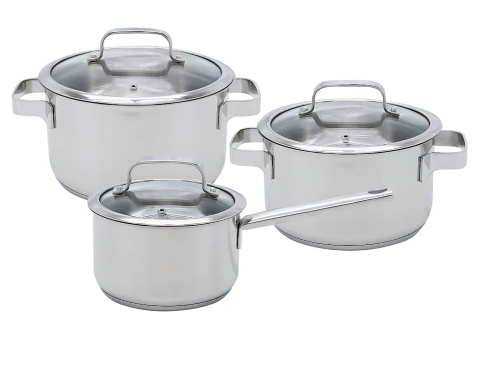 Grytset 3 delar Rostfritt stål