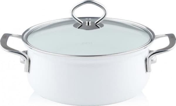 Riess Riess gryte lav med lokk 16cm Arctivweiss