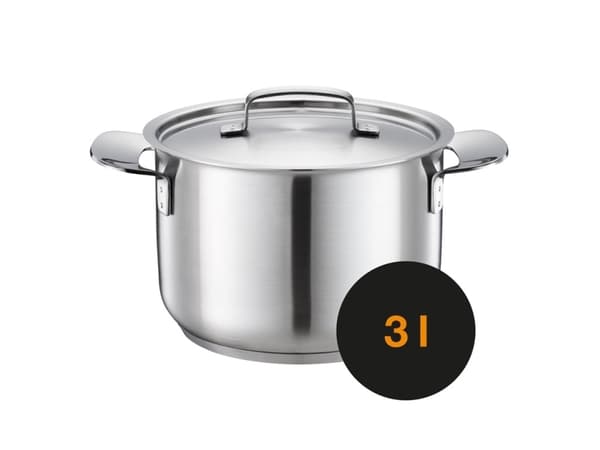 Fiskars All Steel - Kastrull med lock - 3 L